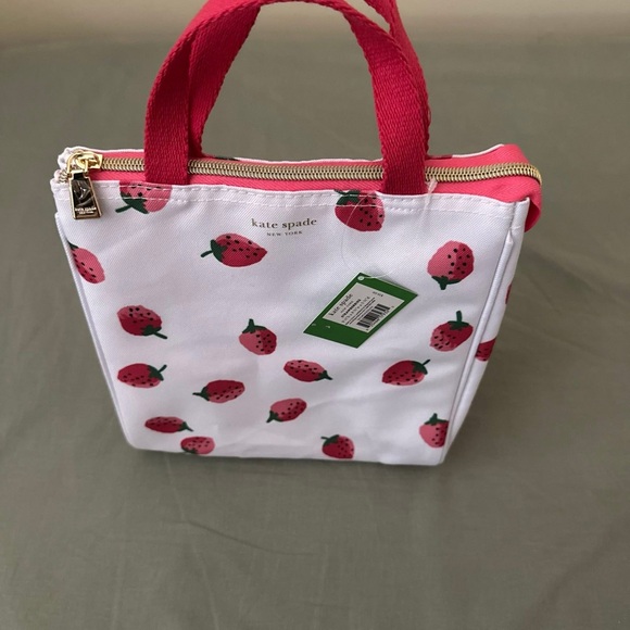 Kate Spade Red Strawberry Pattern Bag - Picture 2 of 3